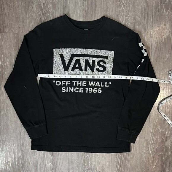 🔥 Vans Black Long Sleeve Logo Tee – Size XL 🔥 - Picture 2 of 6